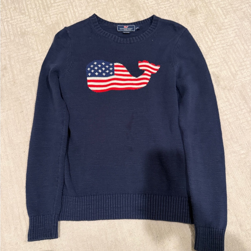 Vineyard Vines Navy Cotton Sweater
